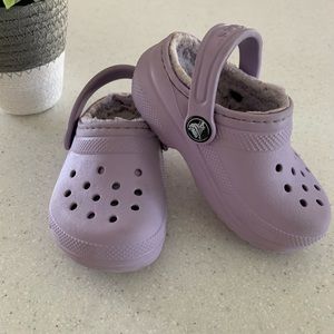 Fleece lined crocs
